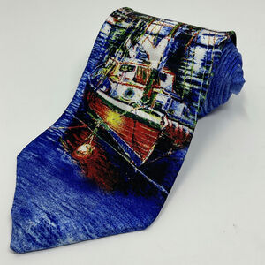 Vintage 1997 Ralph Marlin Lassen Collection 100% Silk Impressions of Maui Hawaii